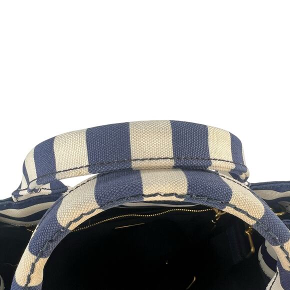 Prada Canapa Striped Tote Bag - Picture 11 of 11